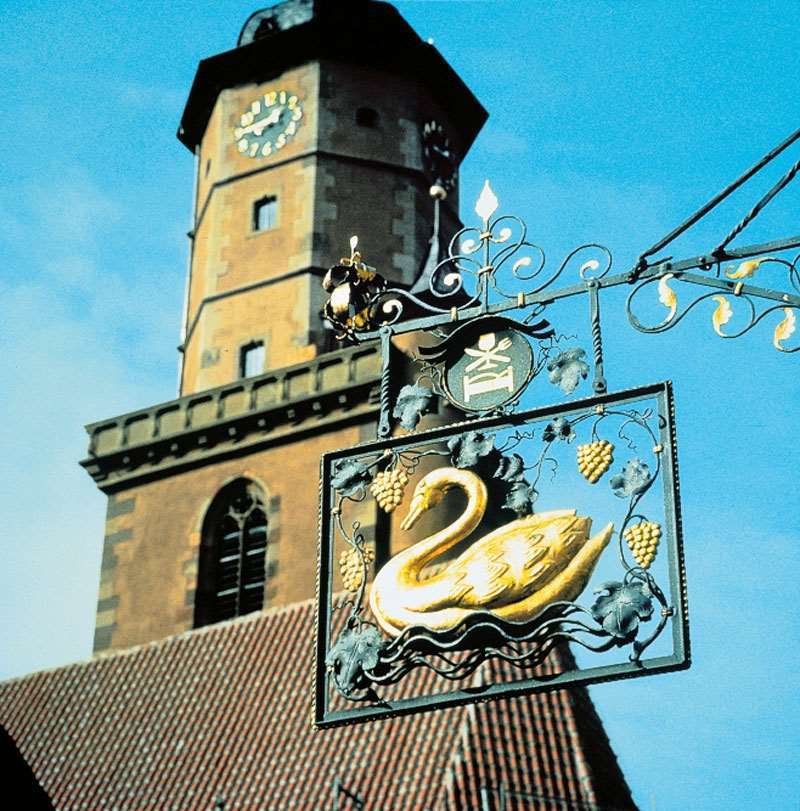 Romantik Hotel Zur Schwane Volkach Kültér fotó